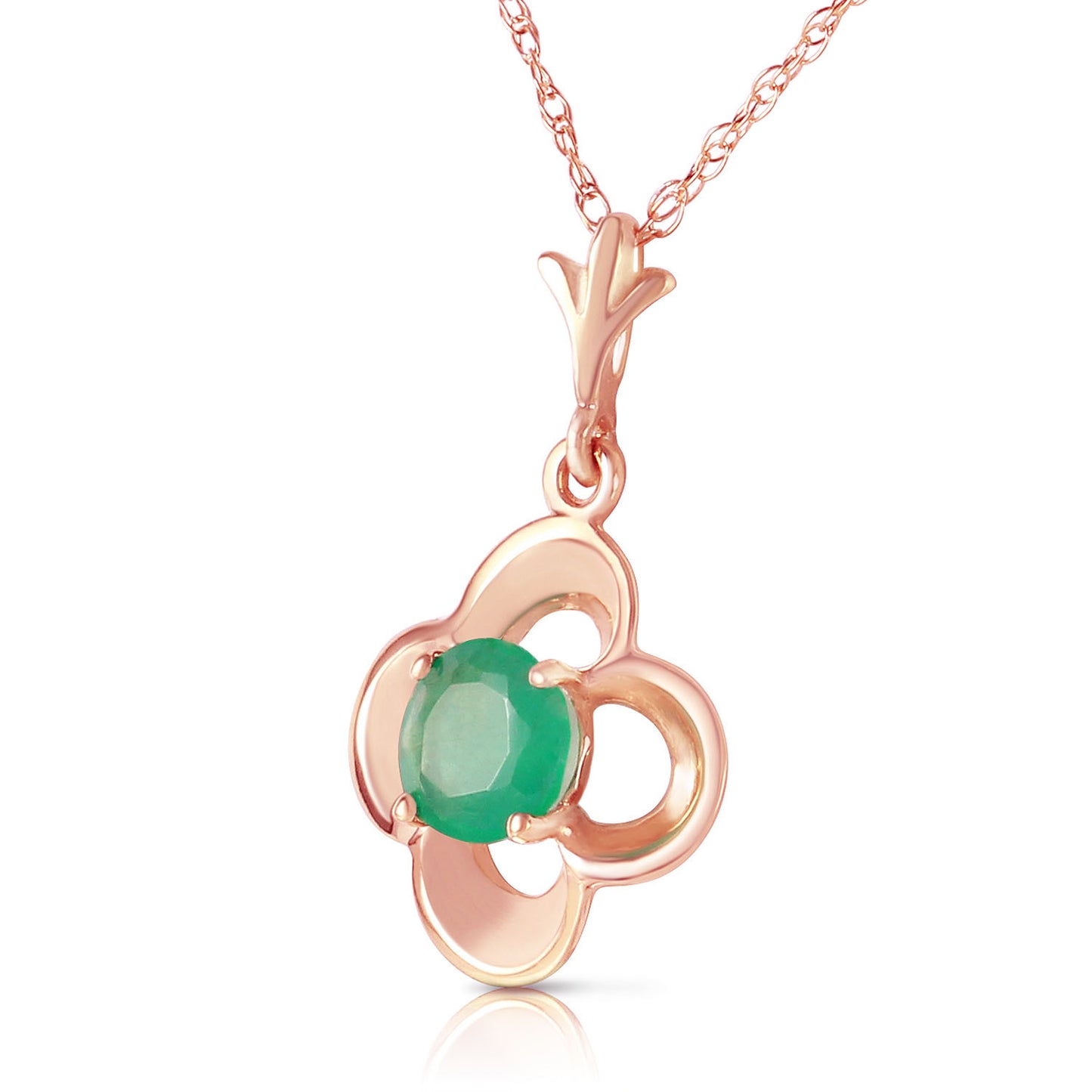 Autumn Serenity Emerald Necklace