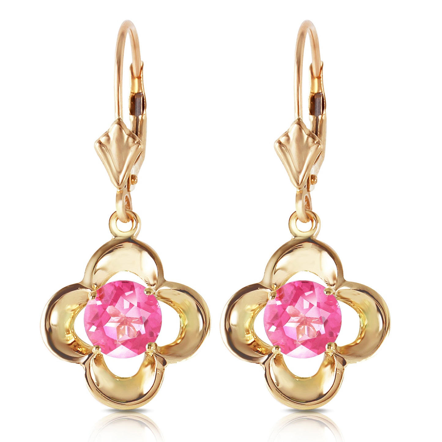Autumn Serenity Pink Topaz Earrings