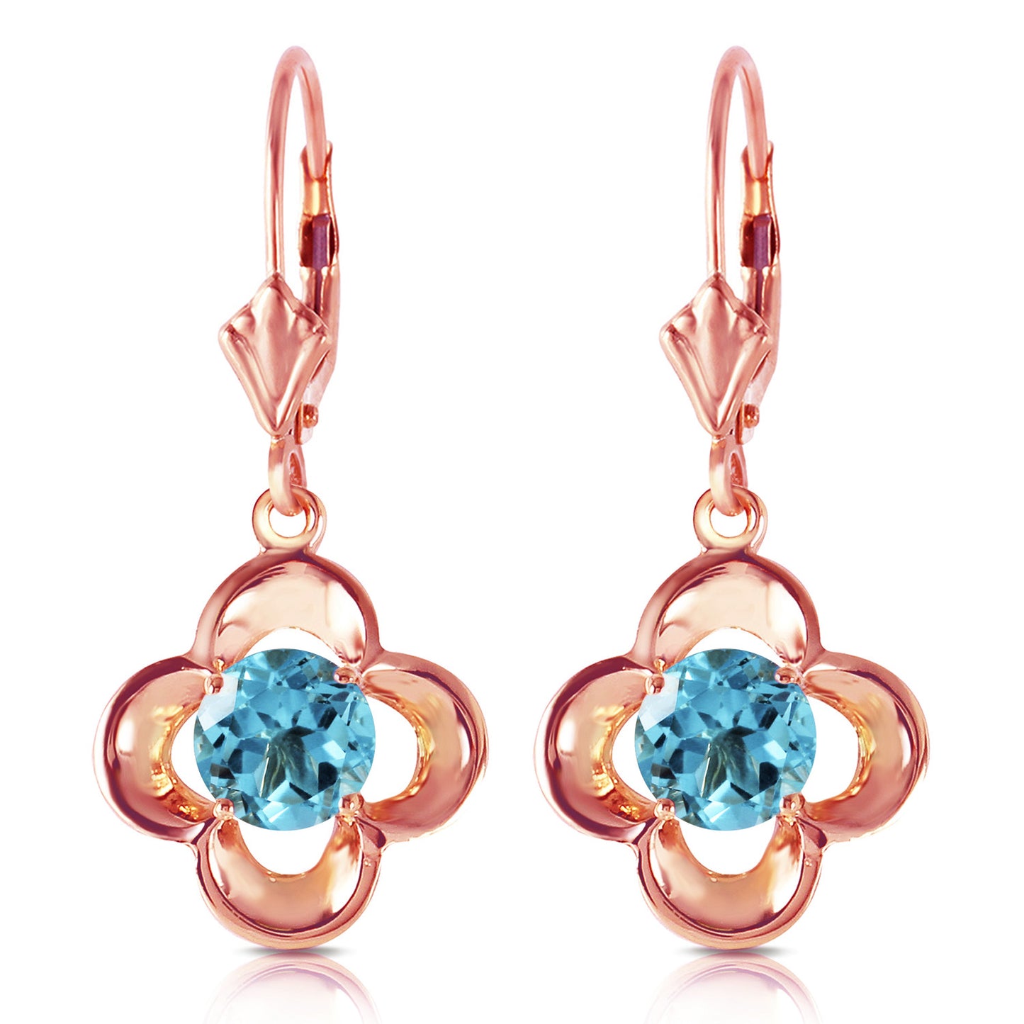 Autumn Serenity Blue Topaz Earrings