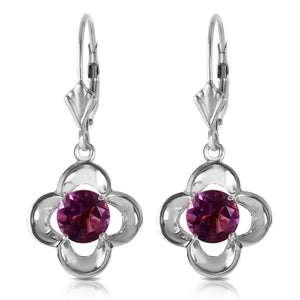 Autumn Serenity Amethyst Bloom Earrings