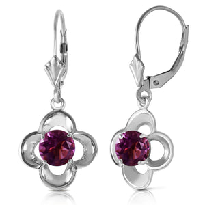 Autumn Serenity Amethyst Bloom Earrings