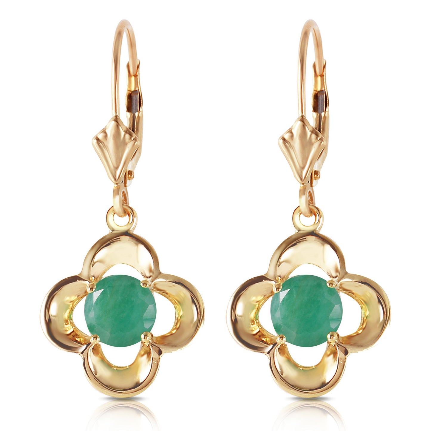 Autumn Serenity Emerald Earrings