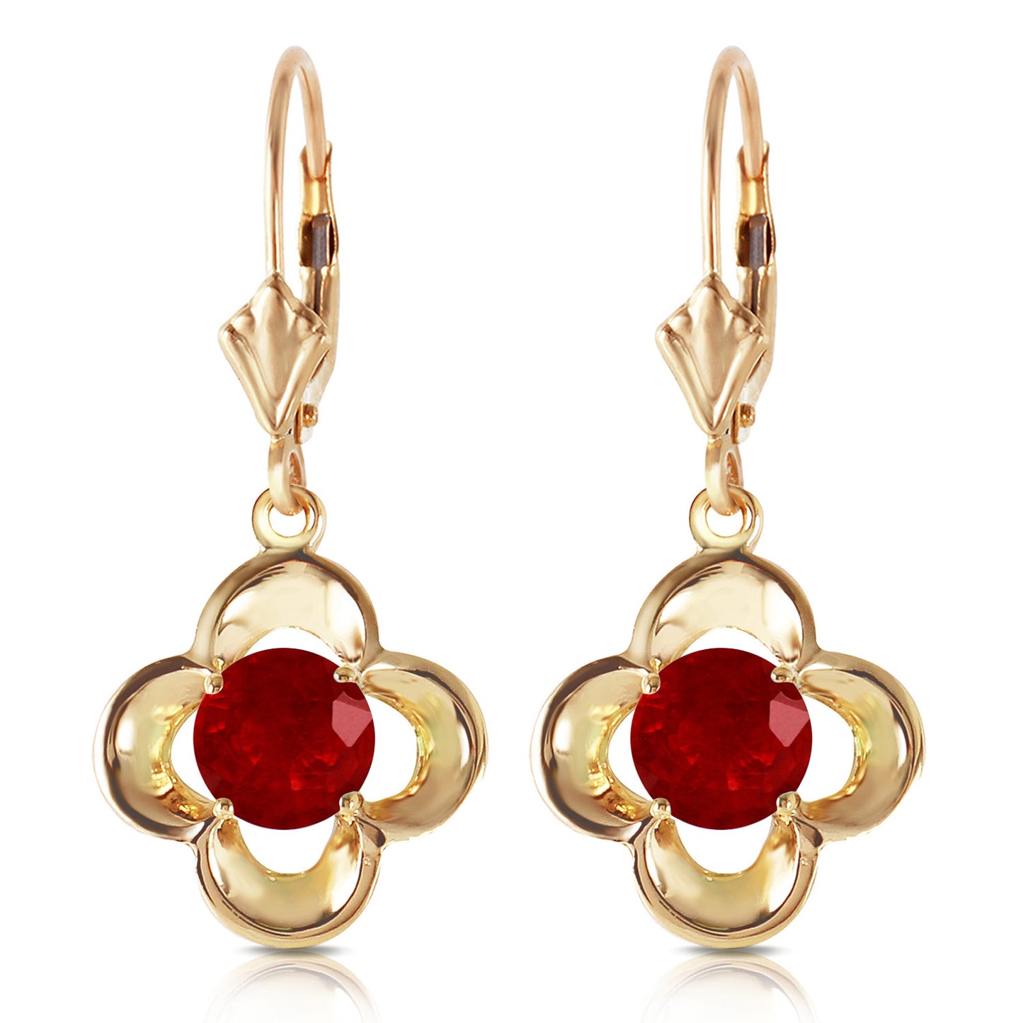Autumn Serenity Ruby Earrings