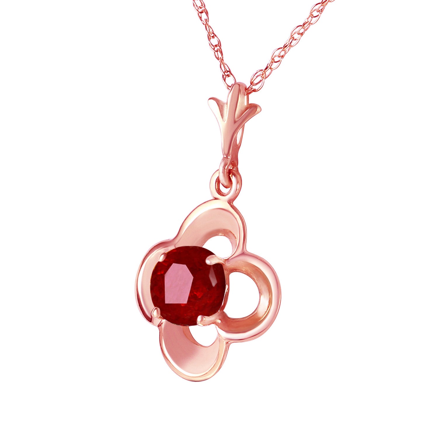 Autumn Serenity Ruby Necklace