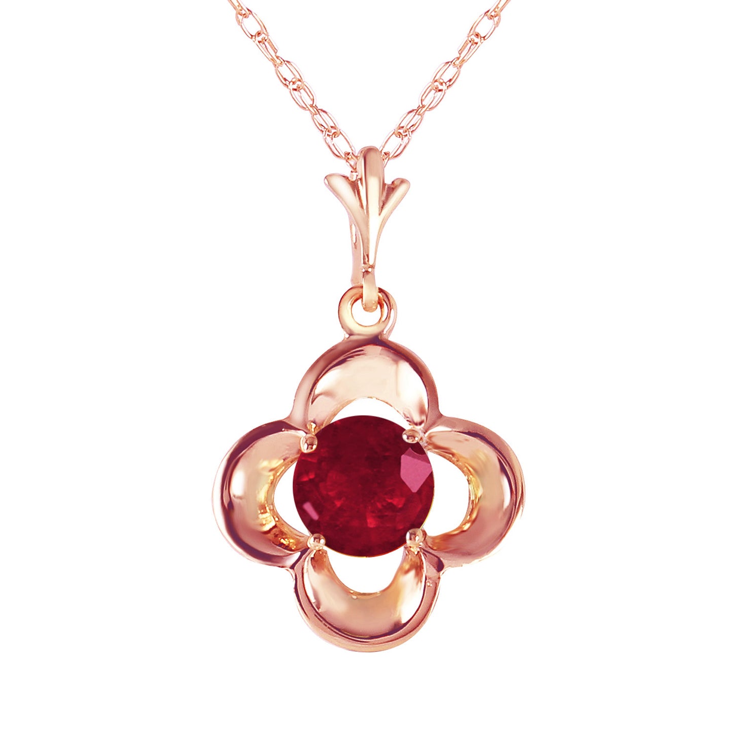 Autumn Serenity Ruby Necklace