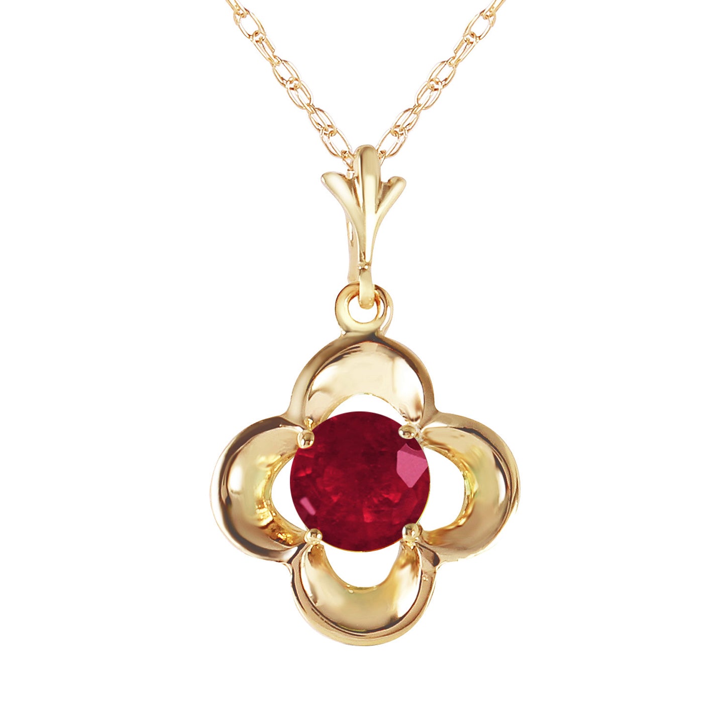 Autumn Serenity Ruby Necklace