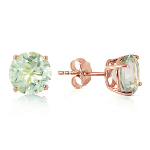 Luminous Orb Green Amethyst Earrings