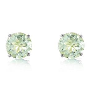 Luminous Orb Green Amethyst Earrings