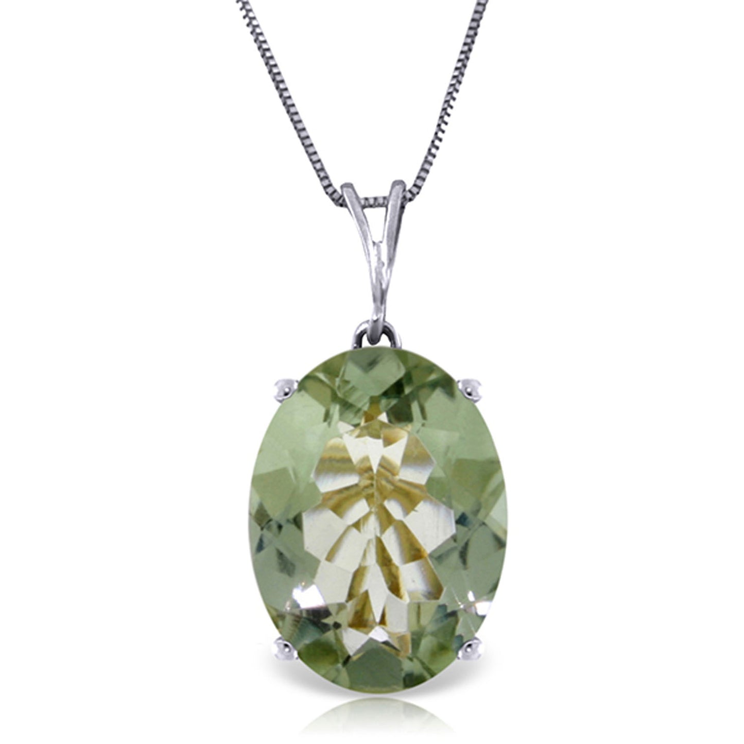Graceful Glow Green Amethyst Ring