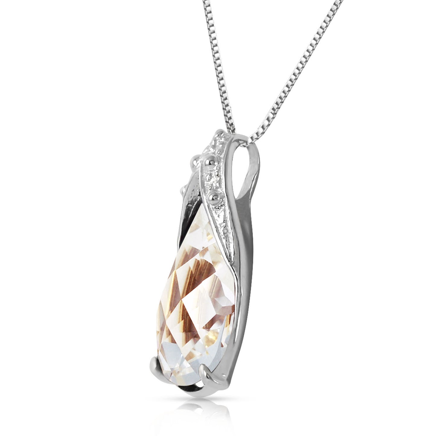 Moonlit Serenity White Topaz Chain