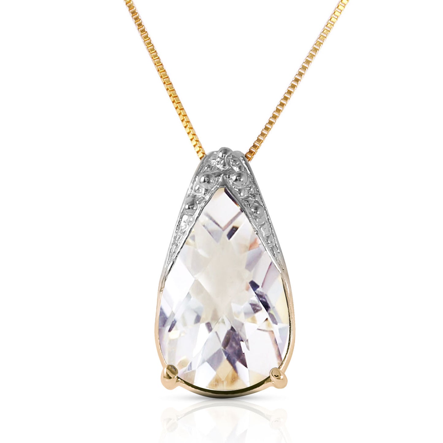 Moonlit Serenity White Topaz Chain