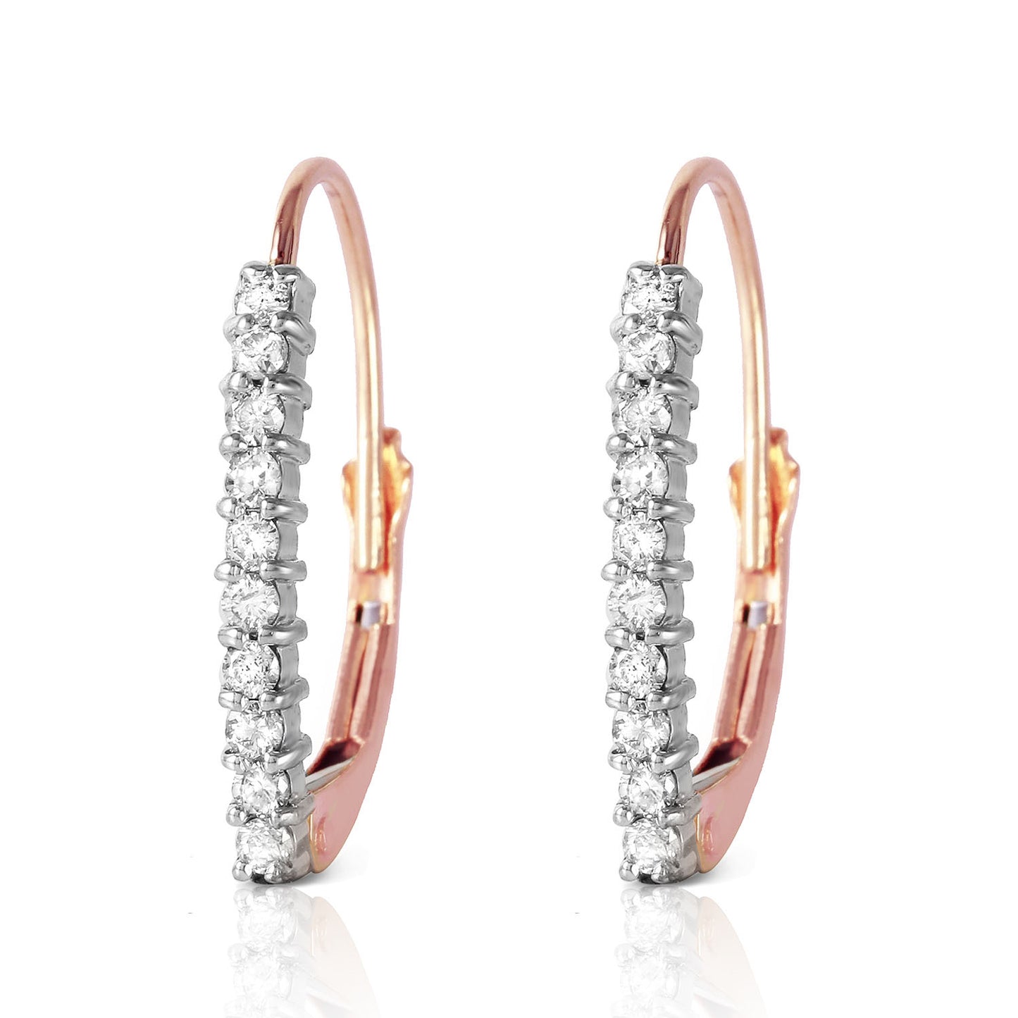 Cascading Drops White Topaz Earrings