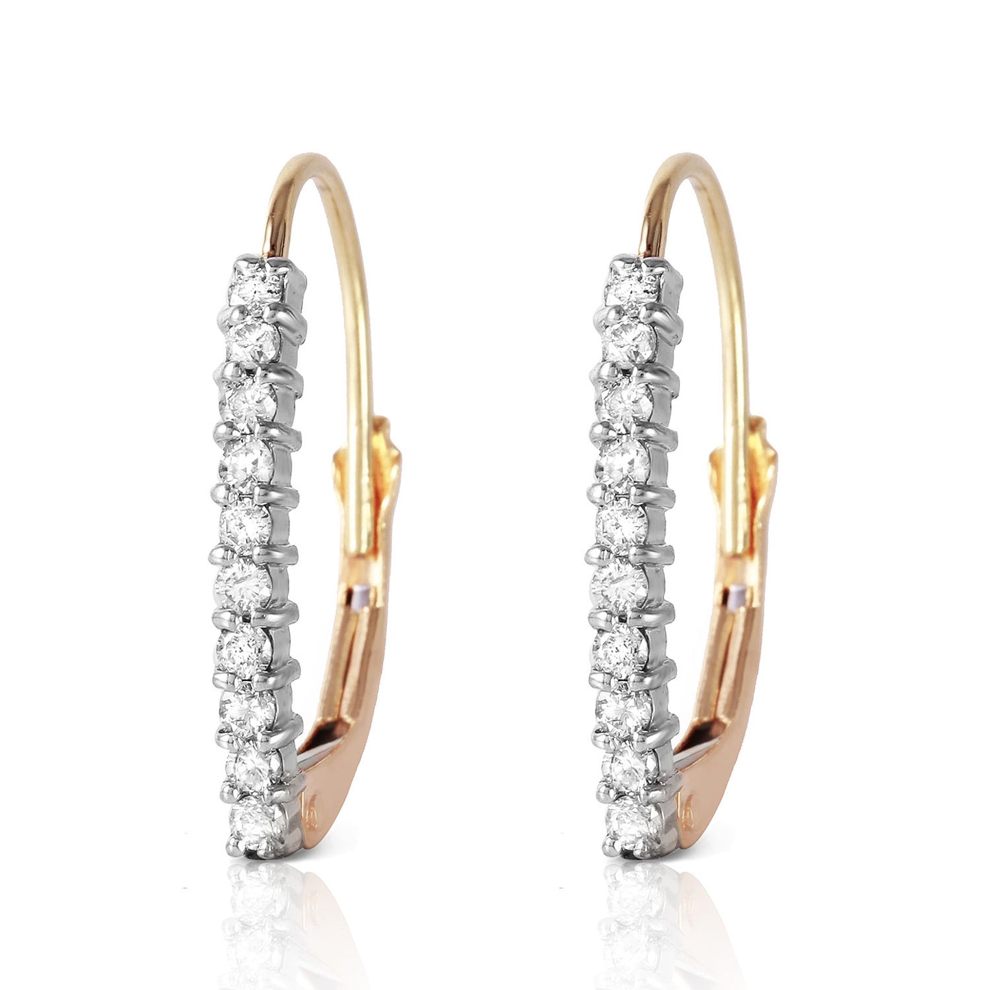 Cascading Drops White Topaz Earrings