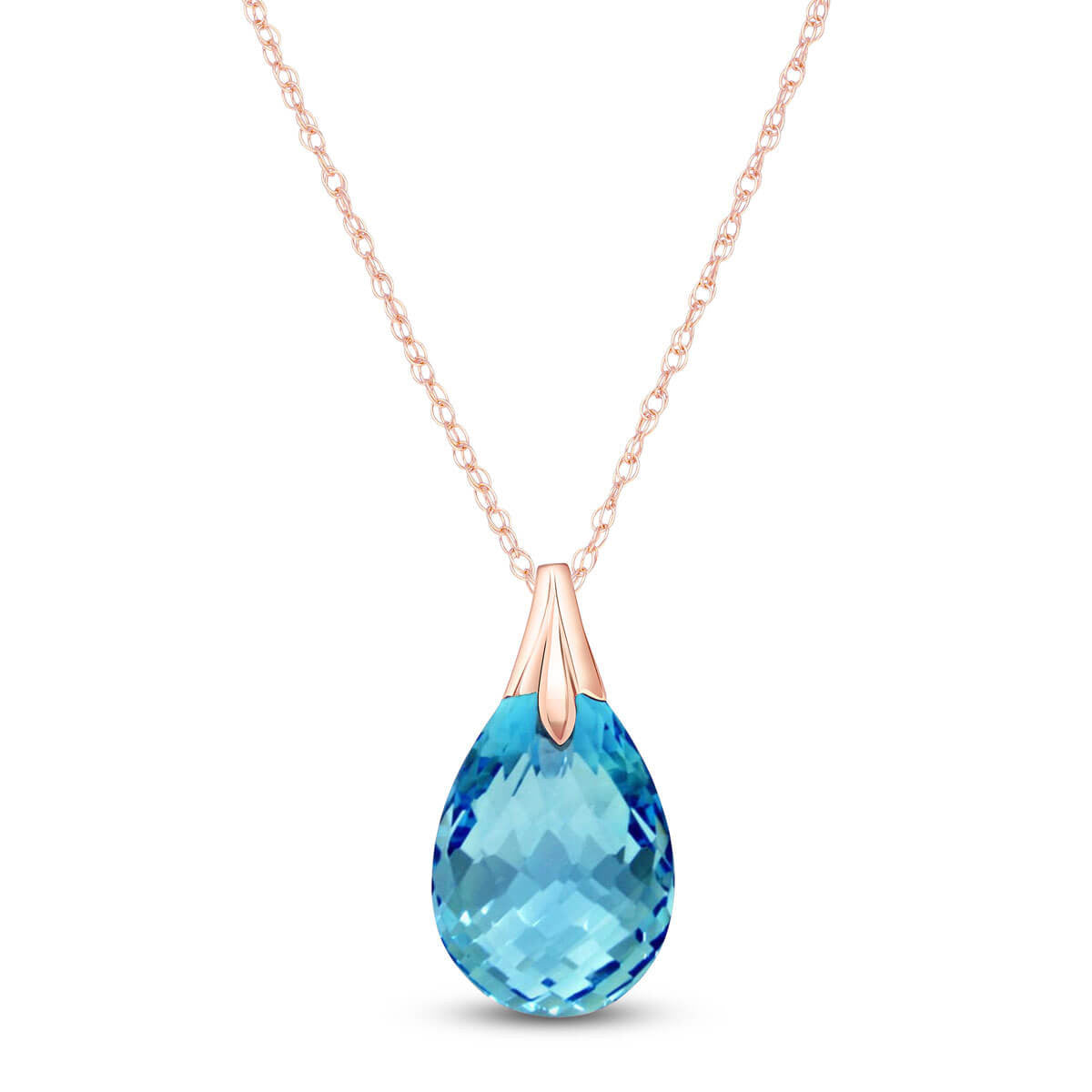 Glistening Glow Blue Topaz Necklace