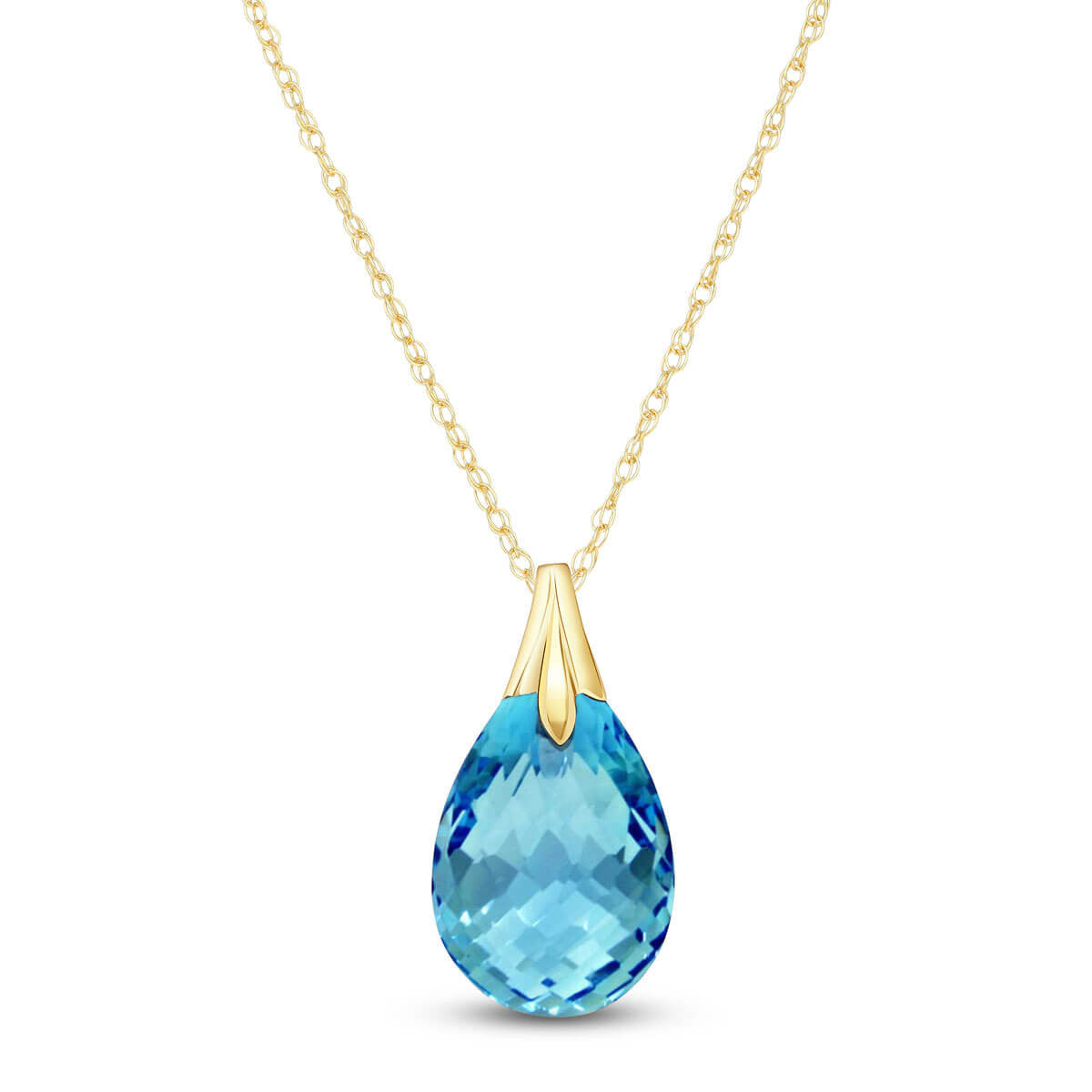 Glistening Glow Blue Topaz Necklace