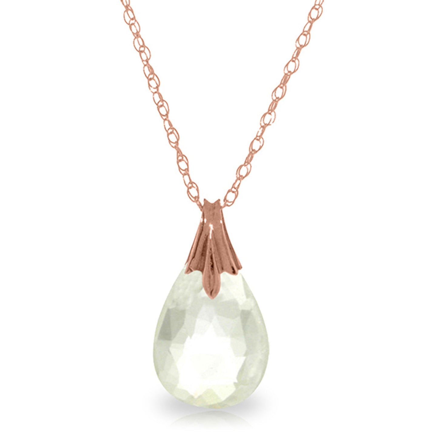 Glistening Glow White Topaz Necklace