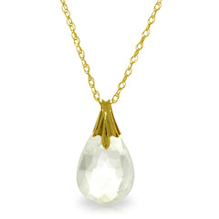 Glistening Glow White Topaz Necklace