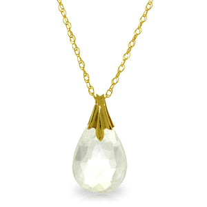 Glistening Glow White Topaz Necklace