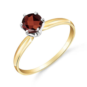Subtle Serenity Garnet Ring