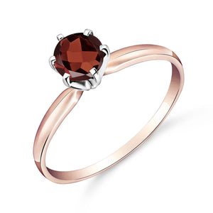 Subtle Serenity Garnet Ring