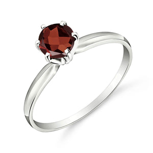 Subtle Serenity Garnet Ring