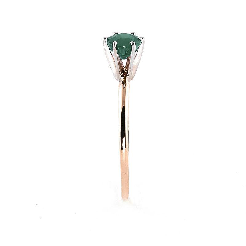 Subtle Serenity Emerald Ring