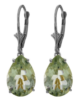Hidden Light Green Amethyst Earrings