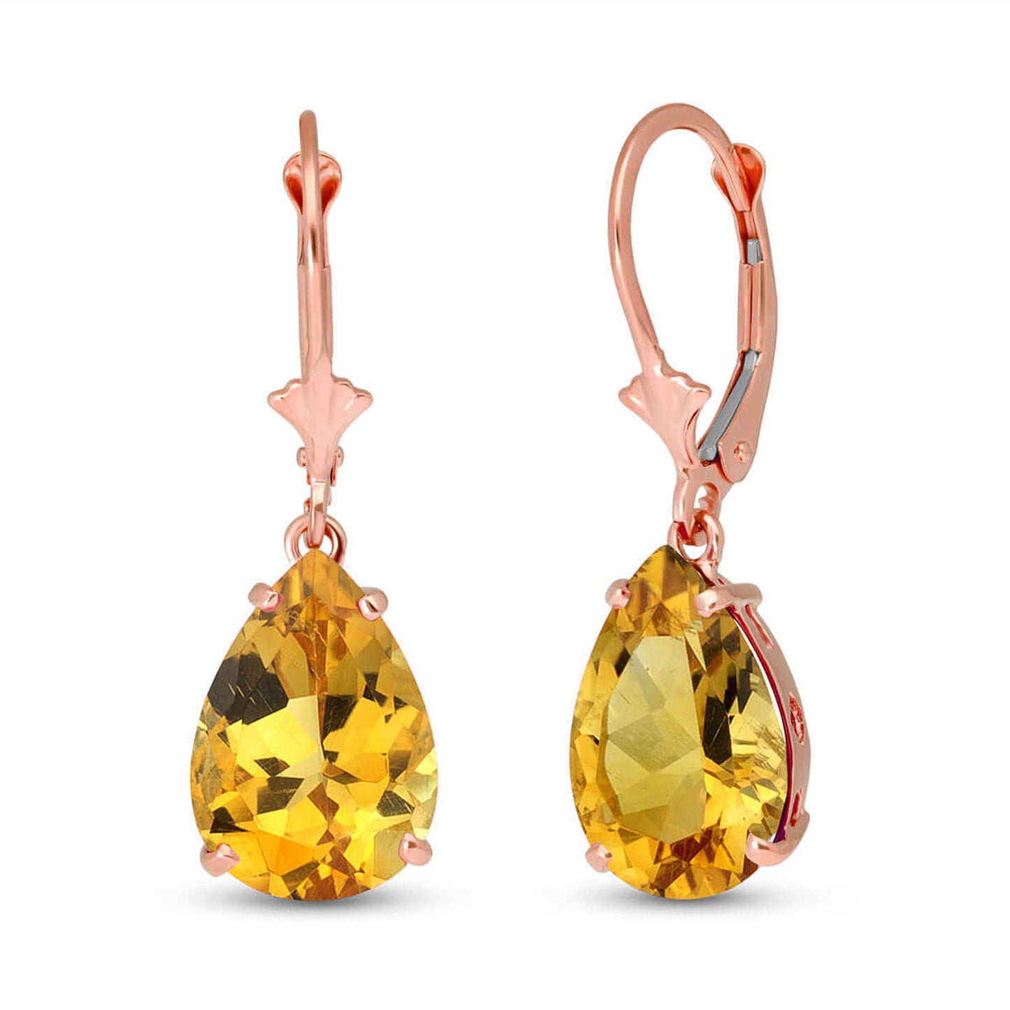 Hidden Light Citrine Earrings