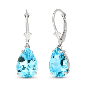 Hidden Light Blue Topaz Earrings
