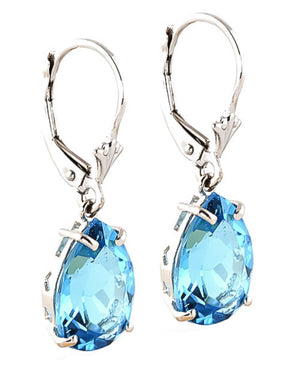 Hidden Light Blue Topaz Earrings