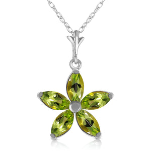 Radiant Petal Peridot Necklace