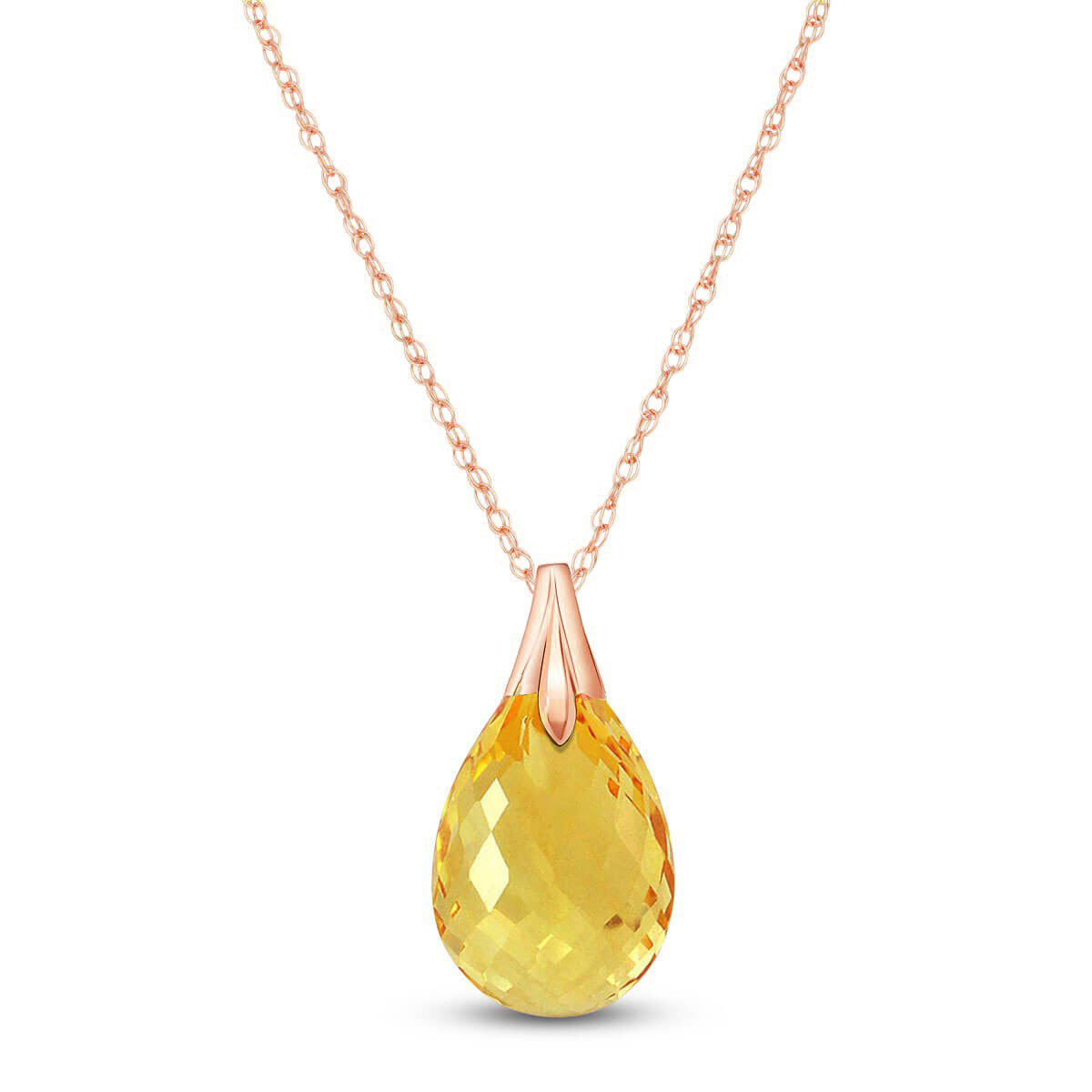 Glistening Glow Citrine Necklace