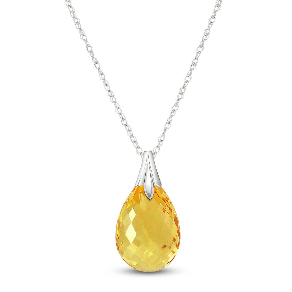 Glistening Glow Citrine Necklace