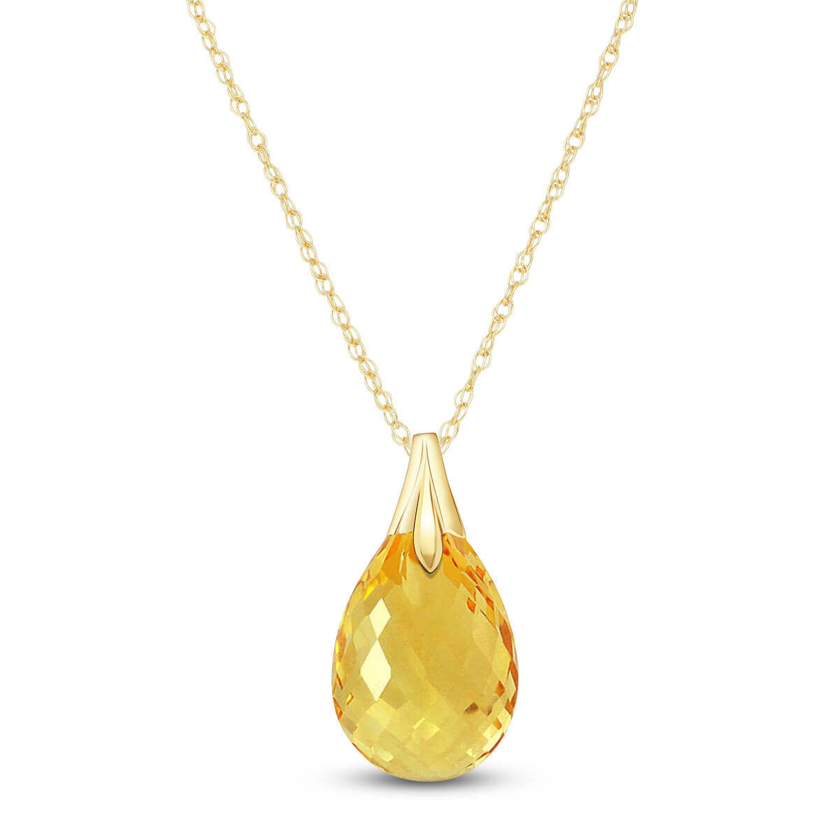 Glistening Glow Citrine Necklace