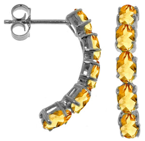 Brilliant Curve Citrine Earrings
