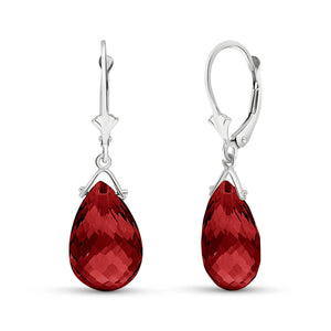 Lunar Glow Garnet Earrings