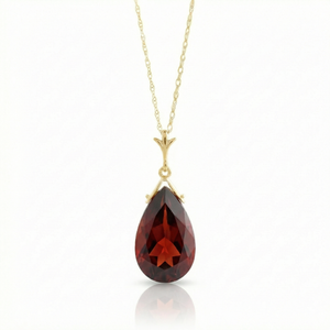 Lunar Glow Garnet Necklace