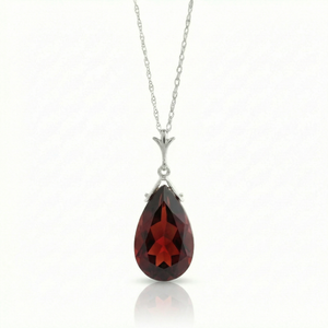 Lunar Glow Garnet Necklace