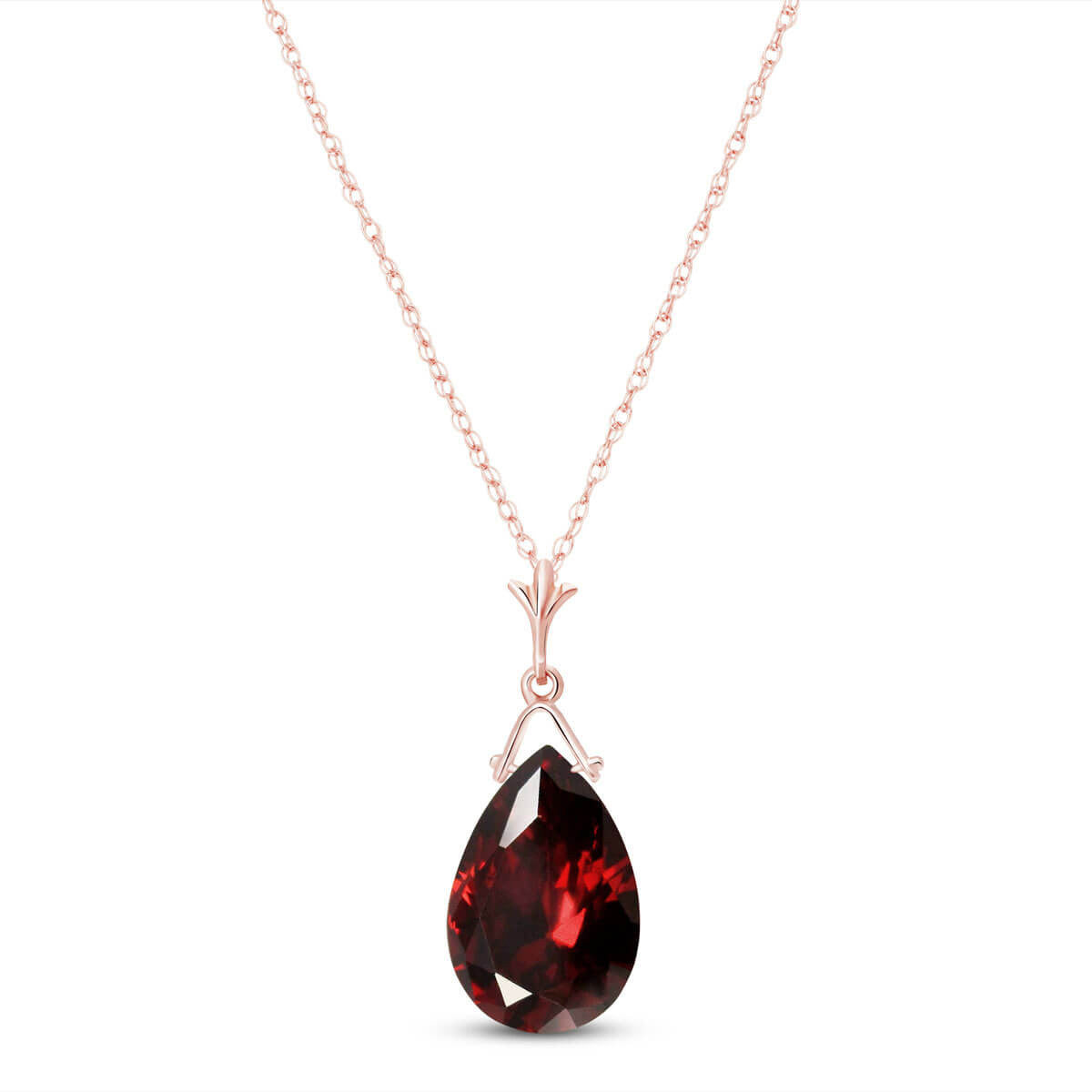 Lunar Glow Garnet Necklace
