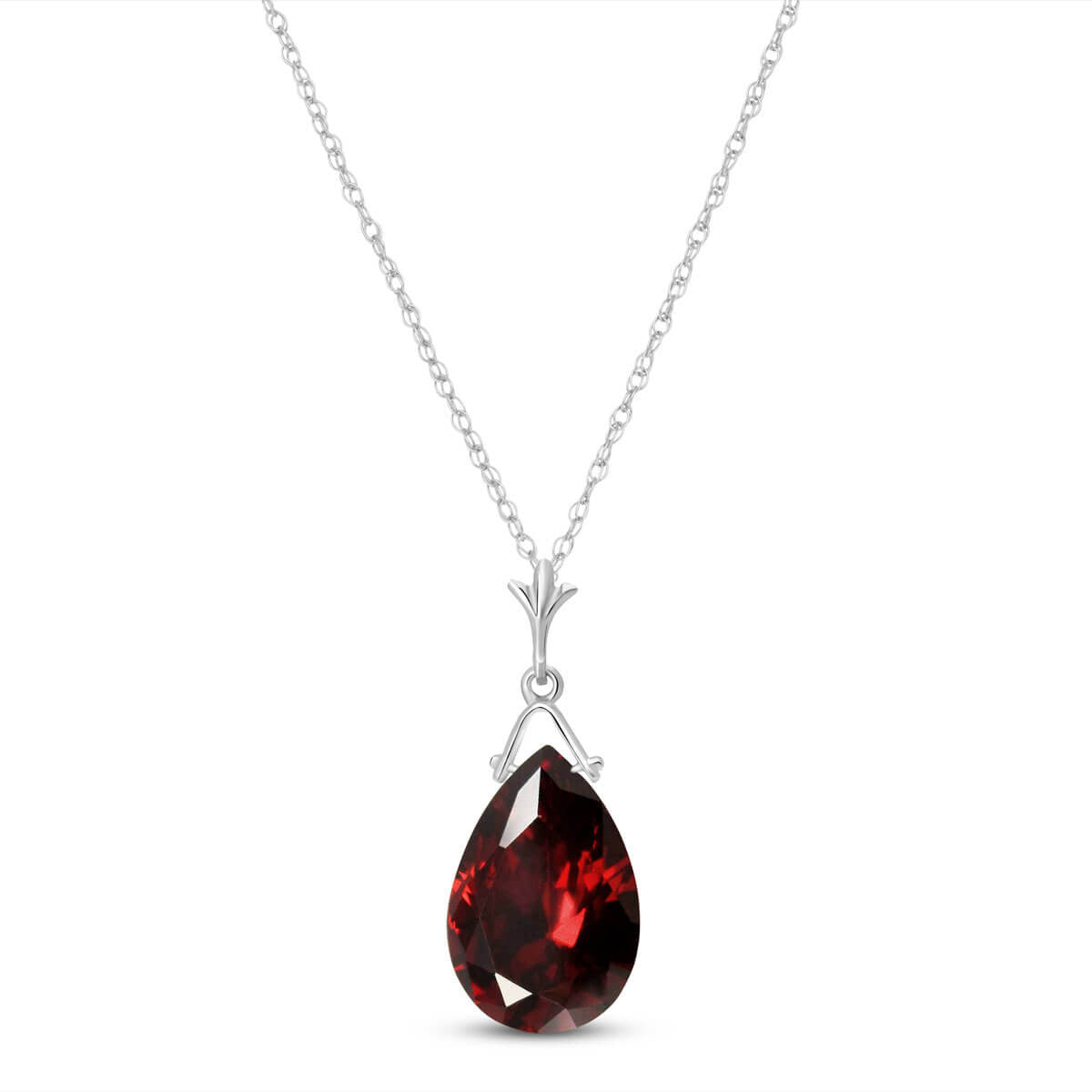 Lunar Glow Garnet Necklace