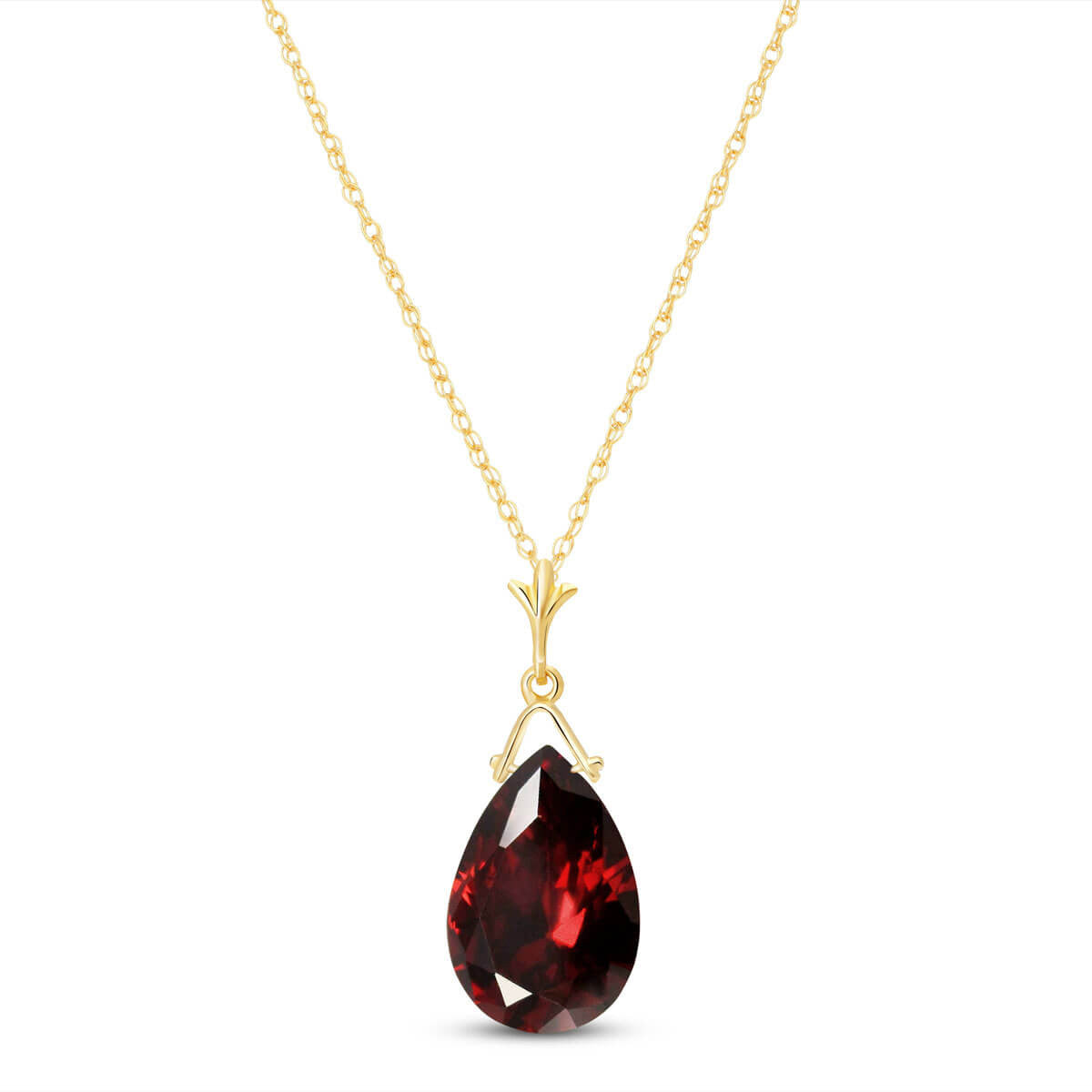 Lunar Glow Garnet Necklace