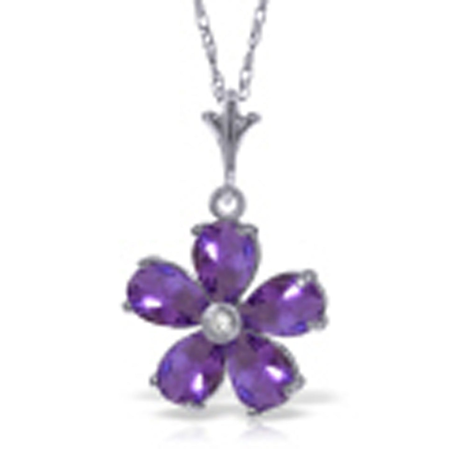 Gilded Petal Amethyst Chain