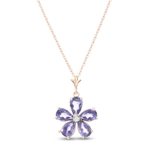 Gilded Petal Tanzanite Chain