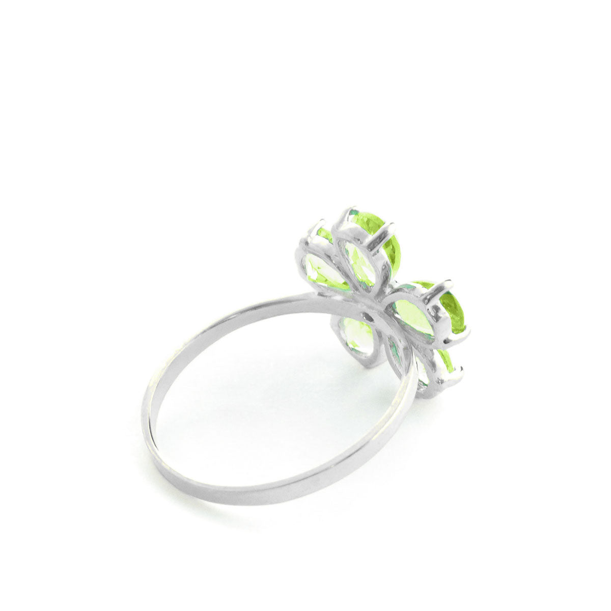 Gilded Petal Peridot Ring