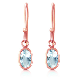 Swaying Silhouette Aquamarine Earrings
