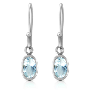Swaying Silhouette Aquamarine Earrings