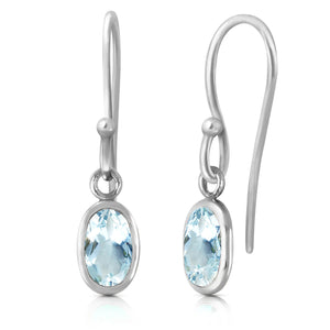 Swaying Silhouette Aquamarine Earrings