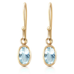 Swaying Silhouette Aquamarine Earrings