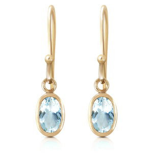 Swaying Silhouette Aquamarine Earrings