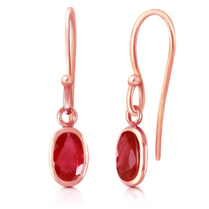 Swaying Silhouette Ruby Earrings
